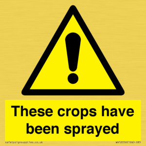 These crops have been sprayed